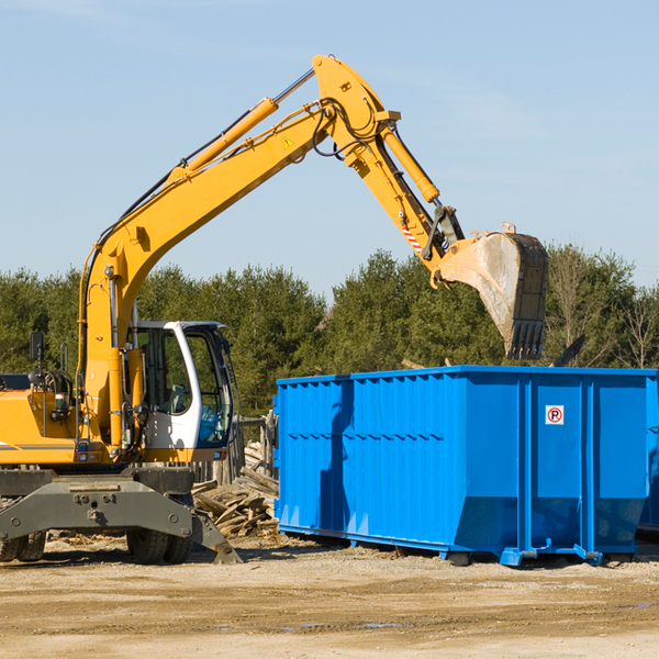 what size residential dumpster rentals are available in Dry Branch